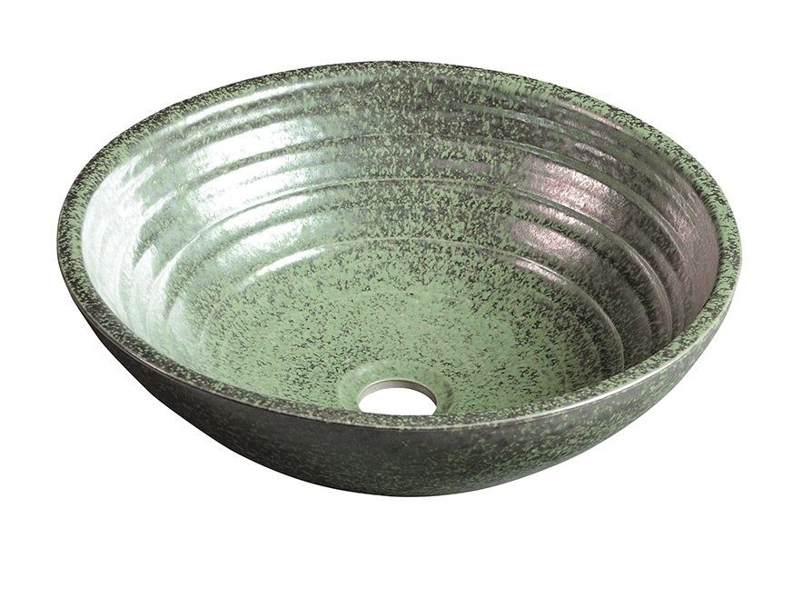E-shop SAPHO - ATTILA keramické umývadlo, priemer 43cm, zelena meď DK006