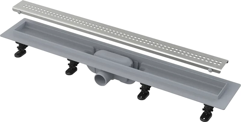 E-shop Alcadrain Podlahový žľab s okrajom pre perforovaný rošt APZ9-750M APZ9-750M
