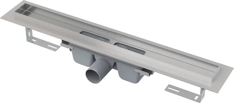 E-shop Alcadrain Podlahový žľab s okrajom pre plný rošt APZ6-550 APZ6-550