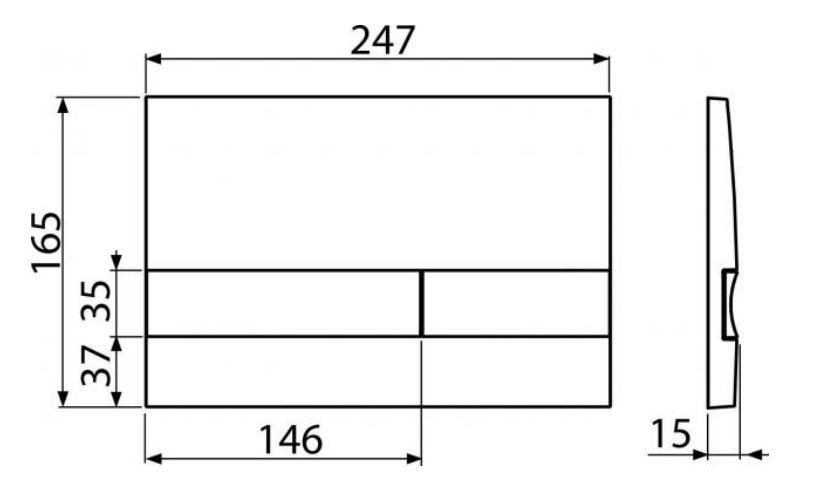 ALCADRAIN Sádromodul - predstenový inštalačný systém s bielym / chróm tlačidlom M1720-1 + WC MYJOYS MY2 + SEDADLO (AM101/1120 M1720-1 MY2)