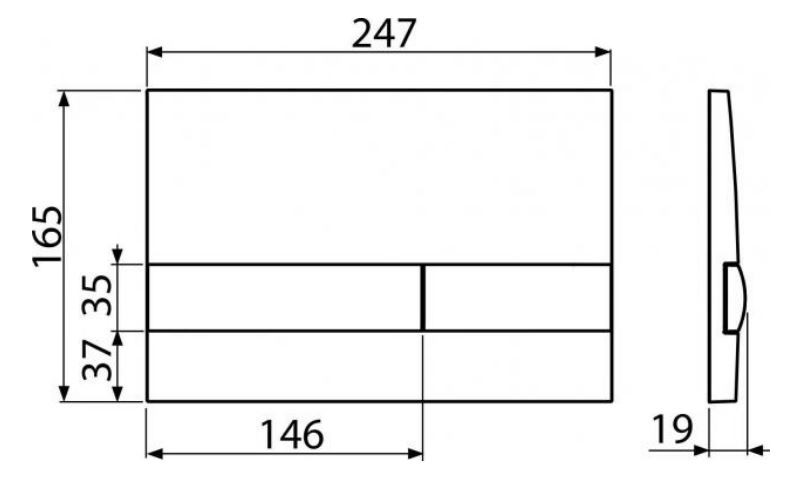 ALCADRAIN Renovmodul - predstenový inštalačný systém s bielym tlačidlom M1710 + WC MYJOYS MY2 + SEDADLO (AM115/1000 M1710 MY2)