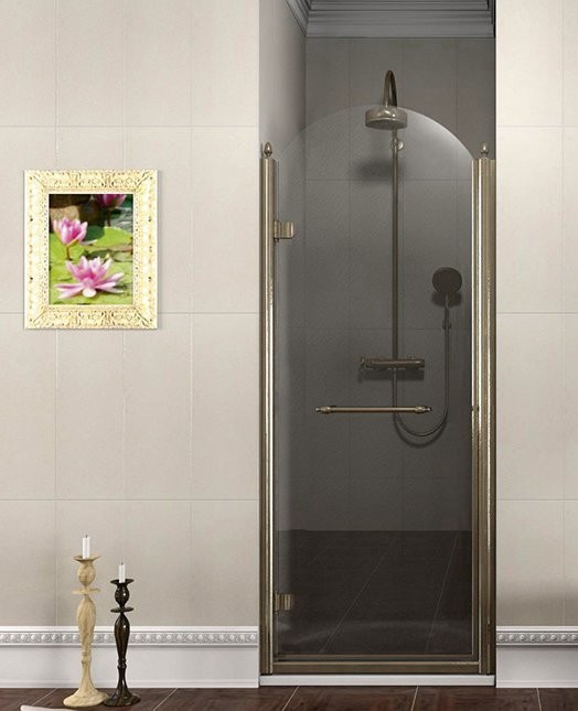 E-shop GELCO - ANTIQUE sprchové dvere 800, lavé, číre sklo, bronz, svetlý odtieň GQ1280LCL