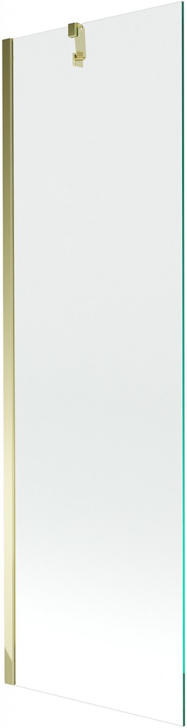 MEXEN/S - Next vaňová zástena FIX 60x150 cm, transparent, zlatá 895-060-000-00-00-50