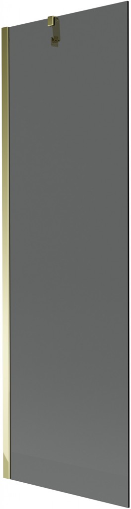 MEXEN/S - Next vaňová zástena FIX 60 x 150 cm, grafit, zlatá 895-060-000-00-40-50