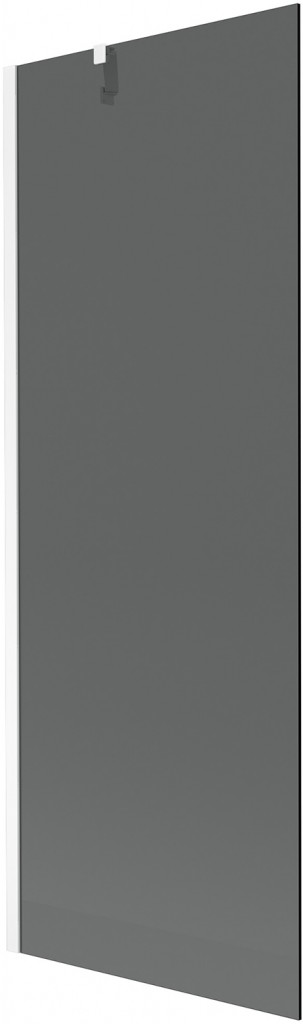 MEXEN/S - Next vaňová zástena FIX 70 x 150 cm, grafit, biela 895-070-000-00-40-20