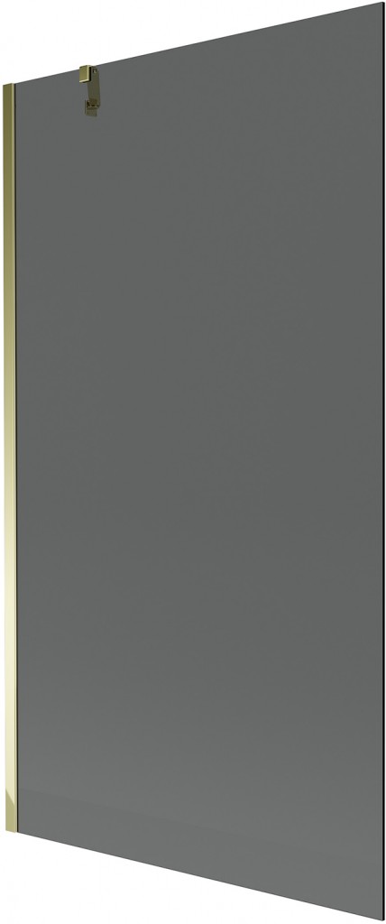 MEXEN/S - Next vaňová zástena FIX 100 x 150 cm, grafit, zlatá 895-100-000-00-40-50