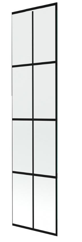 E-shop MEXEN - NEXT sklo k vaňovej zástene 70x150 fix 6mm, čierny dekor 895-070-000-00-77