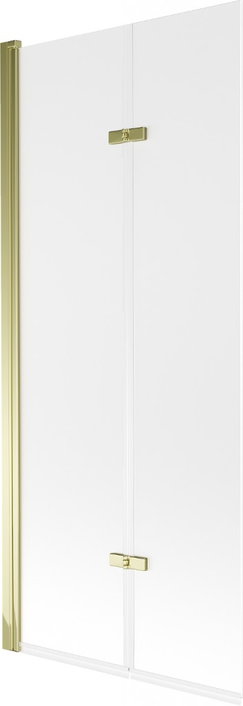 MEXEN - Castor vaňová zástena 2-krídlo 80x150 cm, dekor, zlato 892-080-002-50-30