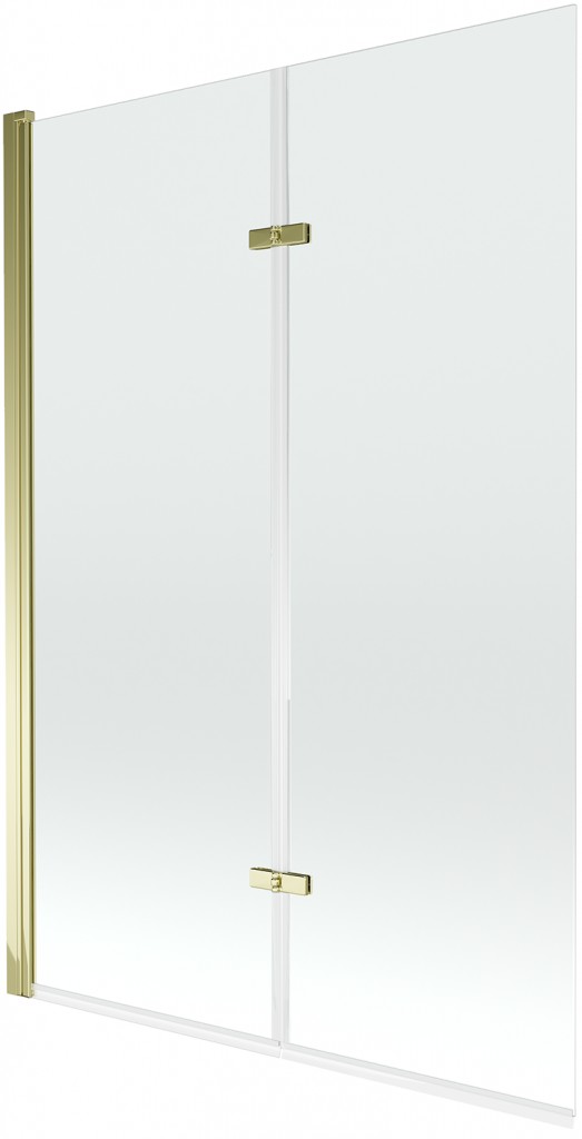 MEXEN - Castor vaňová zástena 2-krídlo 120x150 cm, transparent, zlato 892-120-002-50-00