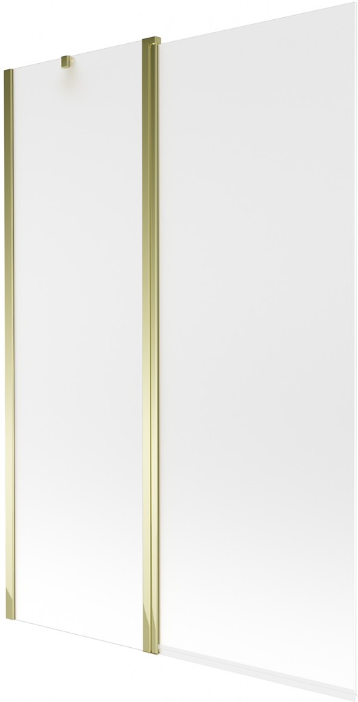 MEXEN - Flip vaňová zástena 1-krídlo 120x150 cm, dekor, zlato 894-120-101-50-30