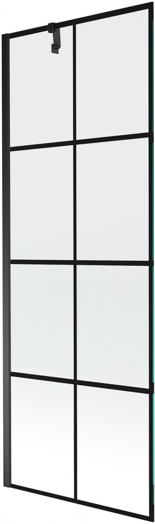 MEXEN/S - Next vaňová zástena FIX 70x150 cm, čierny dekor, czarny 895-070-000-00-77-70