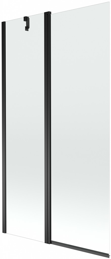 MEXEN - Flip vaňová zástena 1-krídlo 100 x 150 cm, transparent, čierna 894-100-101-70-00