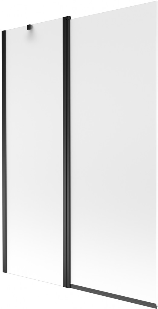 MEXEN - Flip vaňová zástena 1-krídlo 120 x 150 cm, dekor, čierna 894-120-101-70-30