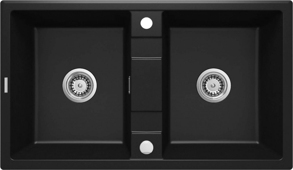 DEANTE DEANTE - Eridan čierna - Granitový drez, 2 - bowl ZQE_N203