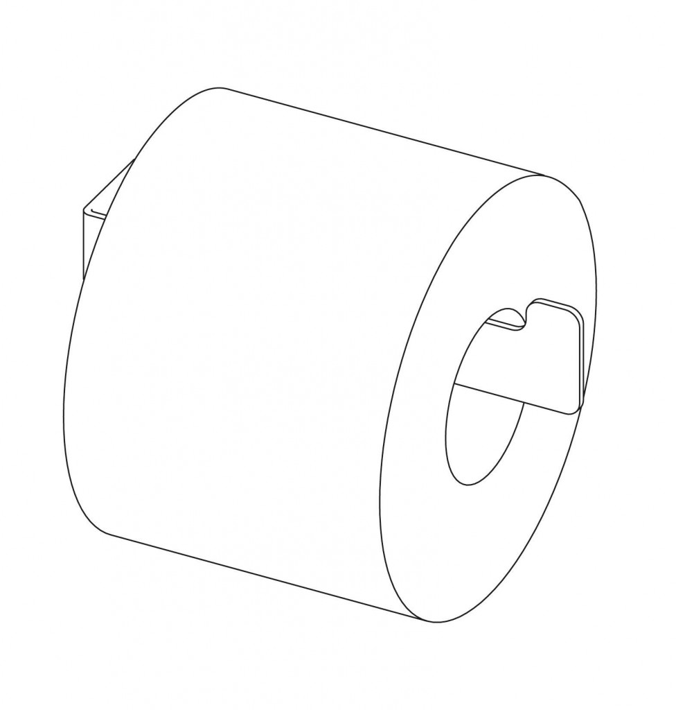 DEANTE - Mokko biela - Držiak na toaletný papier, nástenný (ADM_A211)