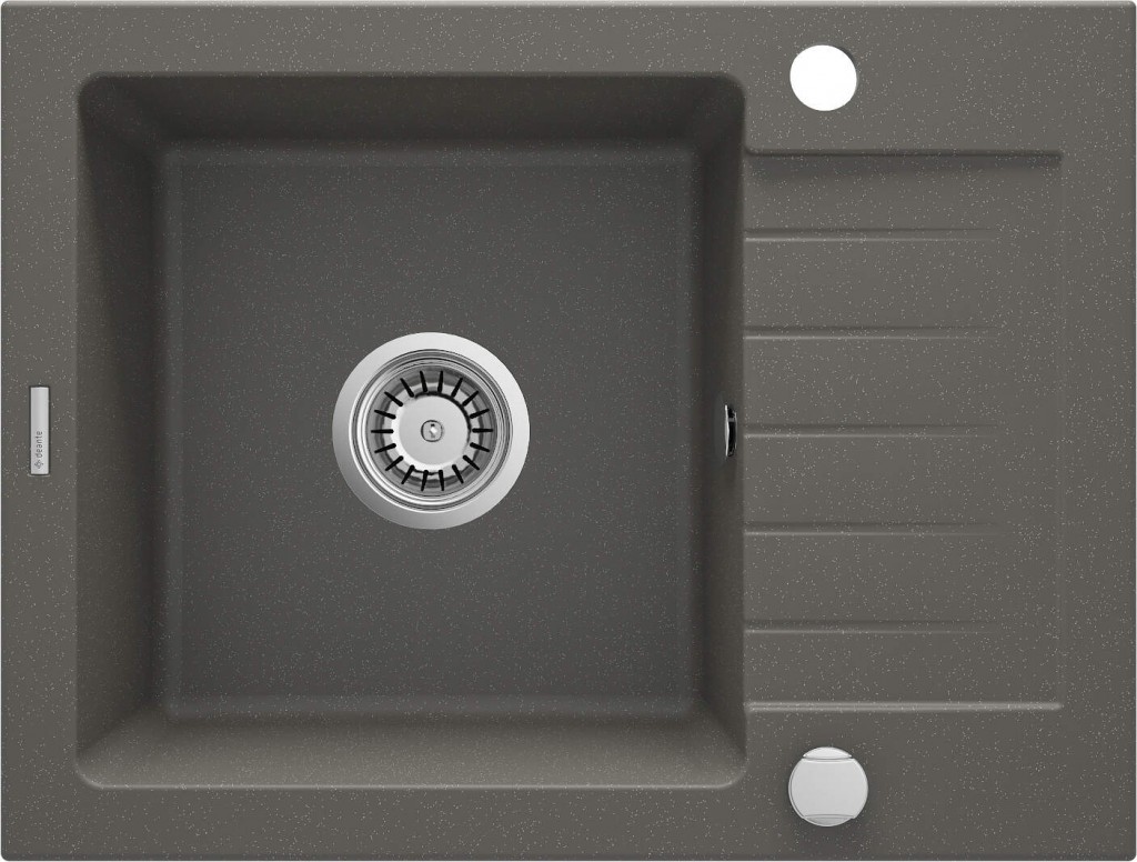 DEANTE DEANTE - Zorba antracit metalic - Granitový drez s odkvapkávačom ZQZ_T11A