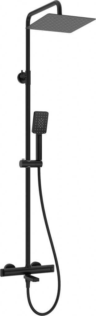 E-shop DEANTE - Therm čierna - Sprchový stĺp, s vaňovou batériou, termostat NAC_N1HT