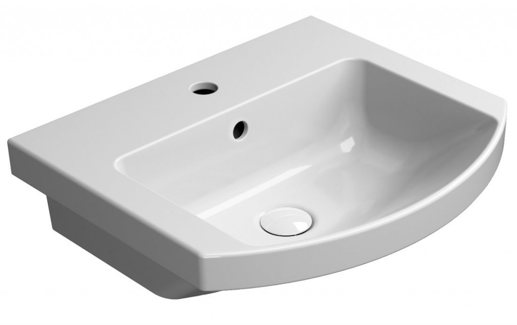 GSI - NORM keramické umývadlo oblé 51x45cm, biela ExtraGlaze 8646111