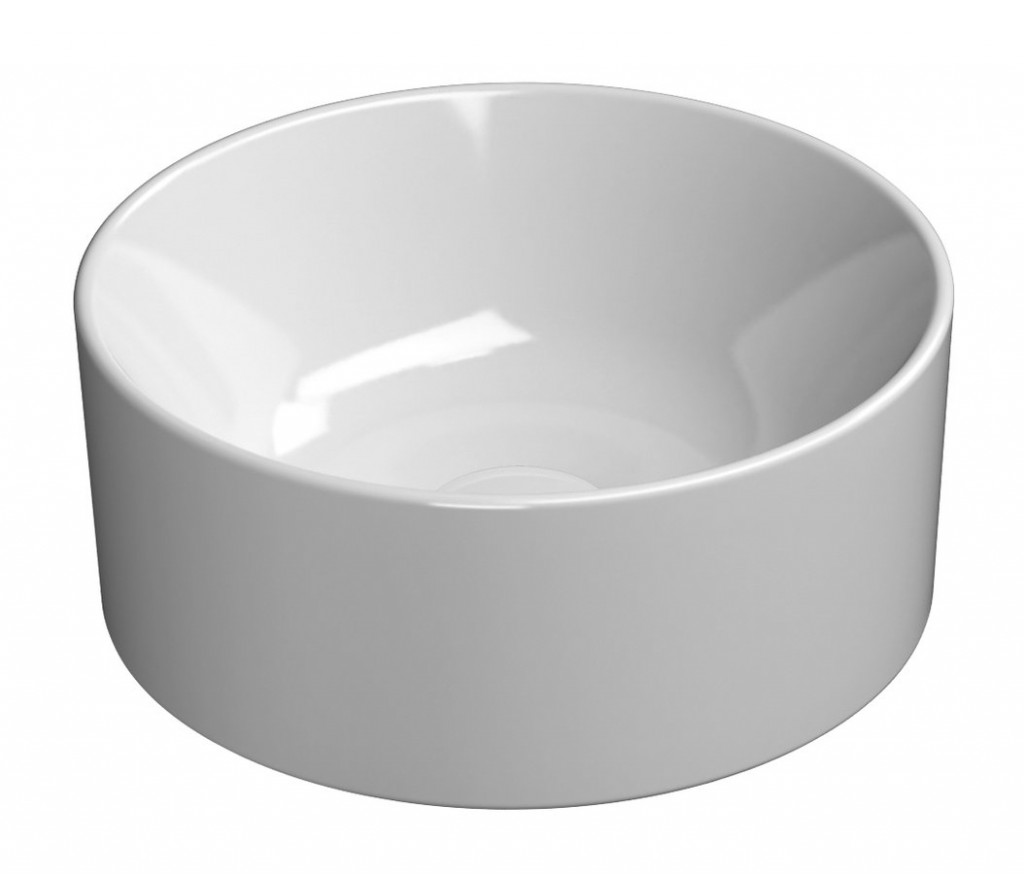 E-shop GSI - KUBE X keramické umývadlo na dosku, priemer 32cm, biela ExtraGlaze 943511
