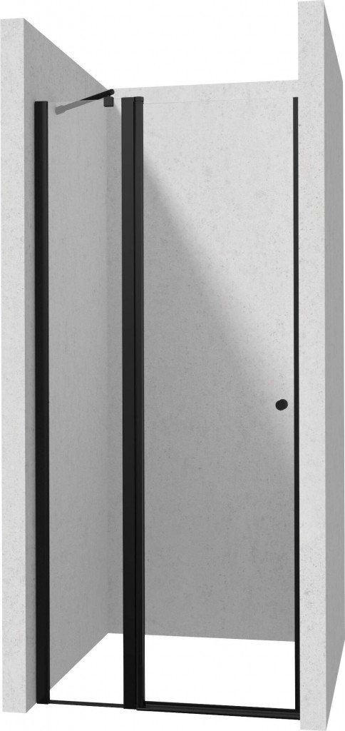 E-shop DEANTE - Kerria Plus nero sprchové dvere bez stenového profilu, 80 cm - výklopné KTSUN42P