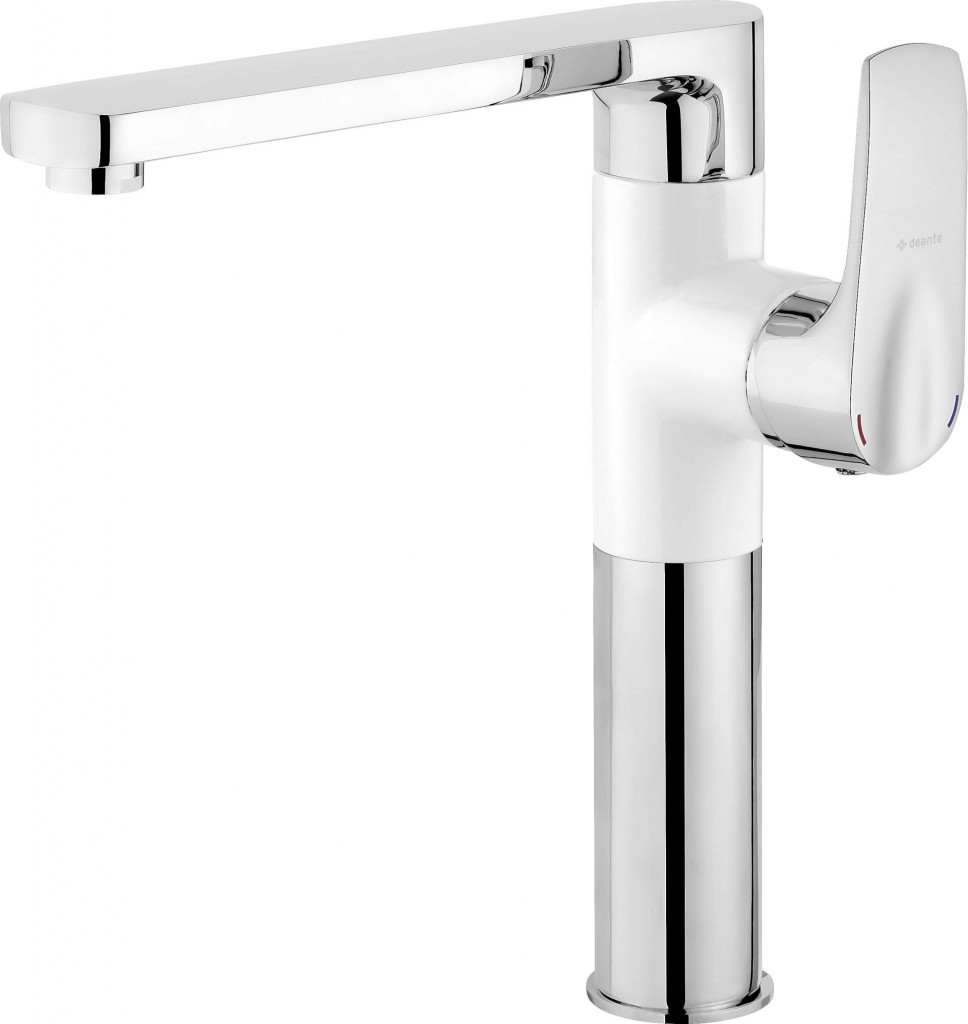 DEANTE - Gardenia chróm, biela Kuchynská batéria BEG_W630