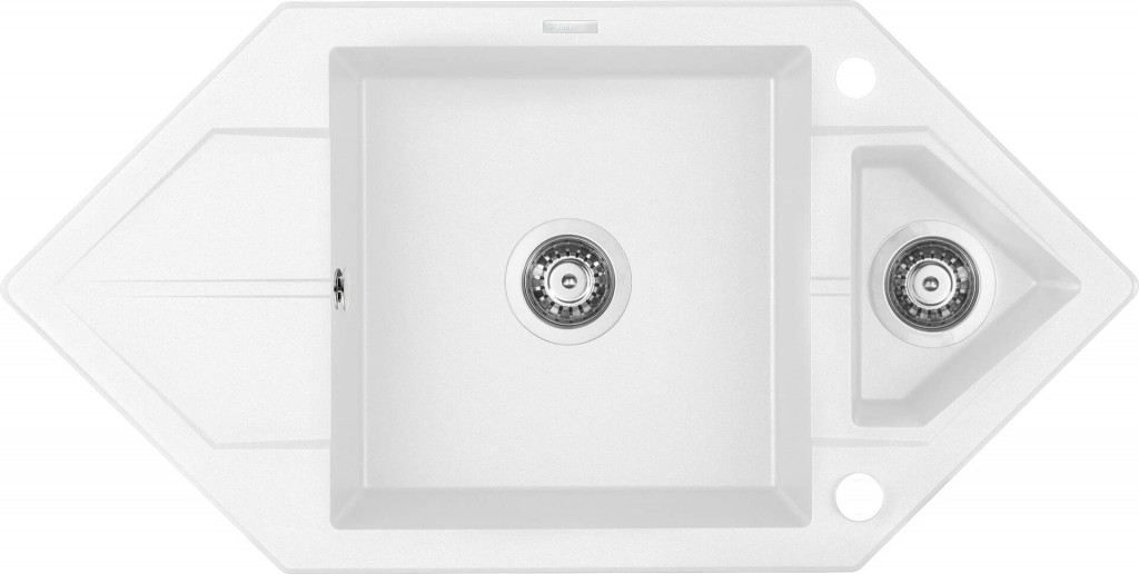 DEANTE DEANTE - Hexon alabastrový Granitový drez, 1,5-miska s odkvapkávačom - Space-Saver ZQP_A653