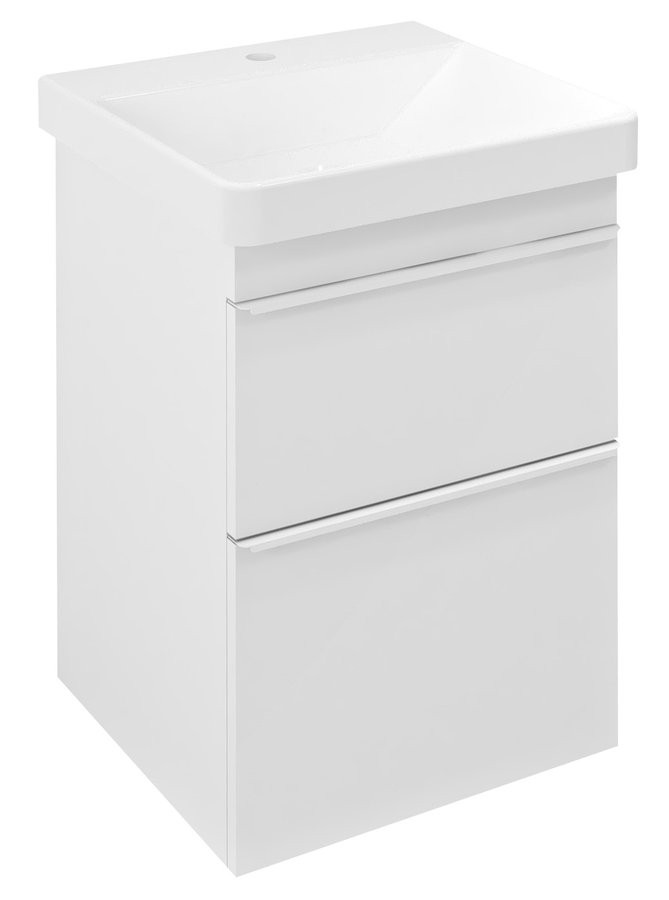 SAPHO - SITIA umývadlová skrinka 46,4x70x44,2cm, 2x zásuvka, biela matná SI050-3131