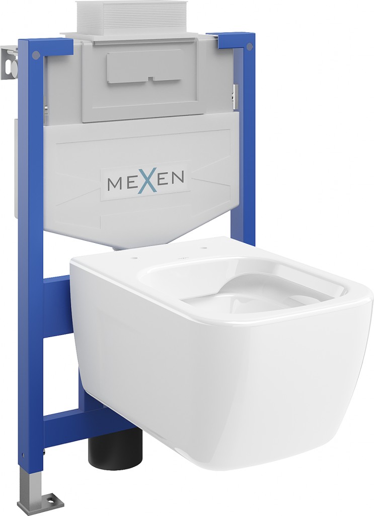 MEXEN/S - WC predstenová inštalačná sada Fenix XS-U s misou WC Margo, biela 6853342XX00
