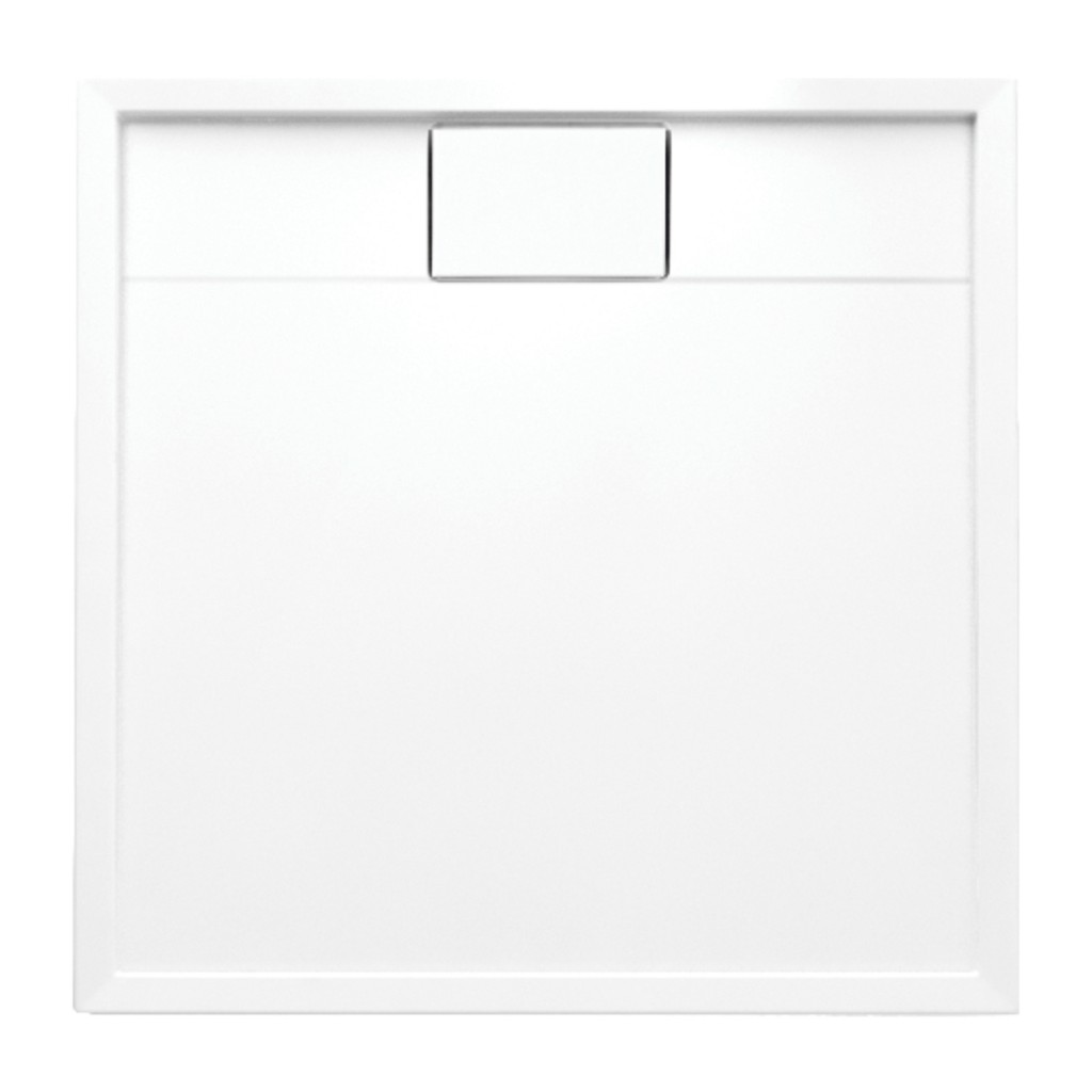 E-shop OMNIRES - BROOKLYN akrylátová sprchová vanička štvorec, 90 x 90 cm biela lesk /BP/ BROOKLYN90/KBP