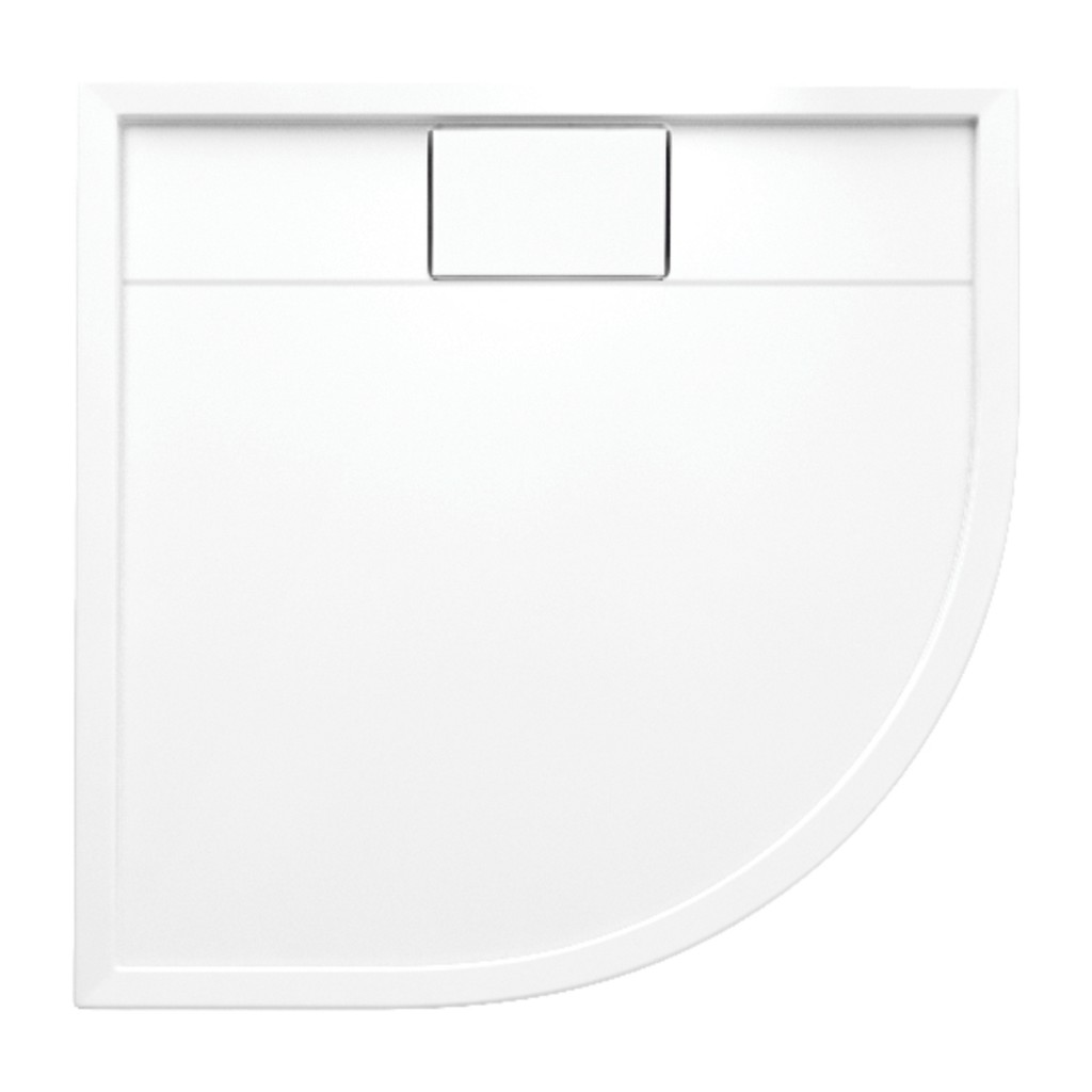 E-shop OMNIRES - BROOKLYN akrylátová sprchová vanička štvrťkruh, 90 x 90 cm biela lesk /BP/ BROOKLYN90/OBP