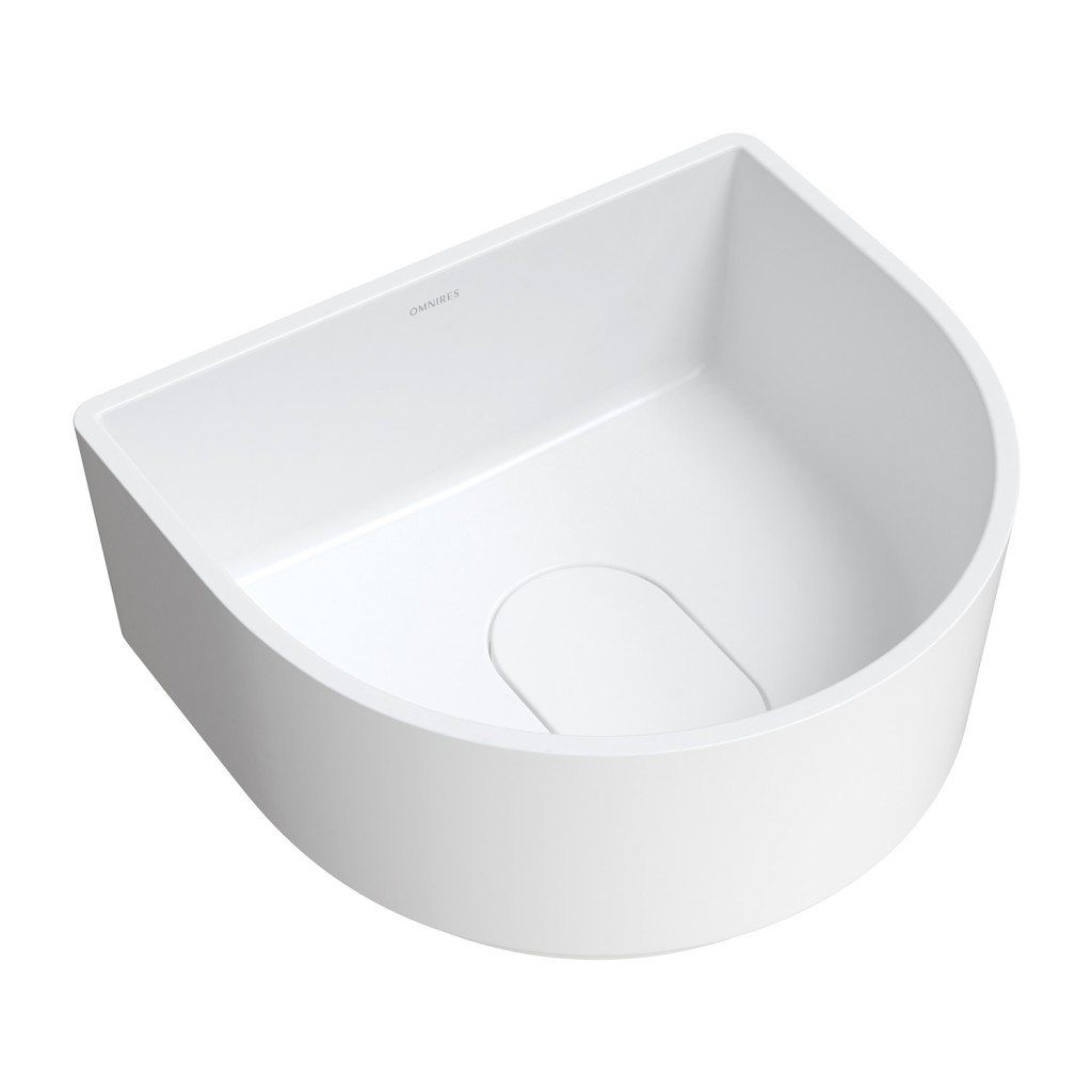 E-shop OMNIRES - CADENCE M+ umývadlo na dosku, 42 x 37 cm biela mat /BM/ CADENCE420BM