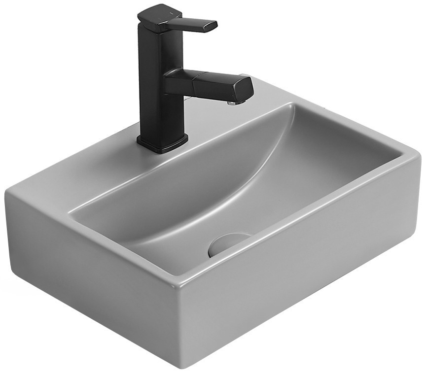 MEXEN - Mini umývadlo na dosku 40 x 30 cm, svetlo šedá mat 21094061
