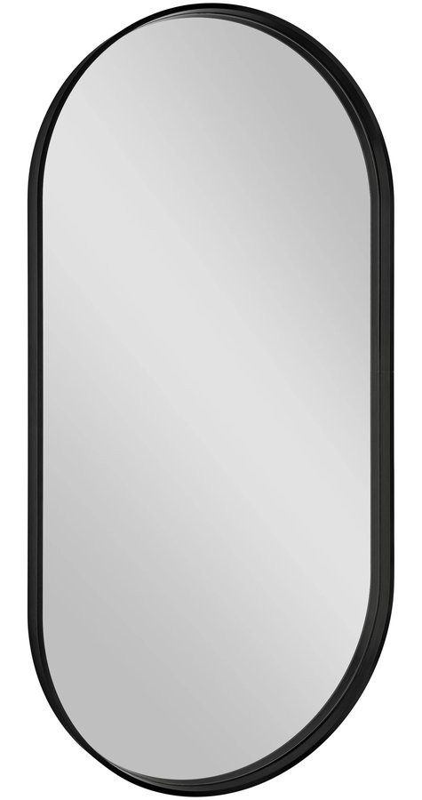 E-shop SAPHO - AVONA oválne zrkadlo v ráme 50x100cm, čierna mat AV500