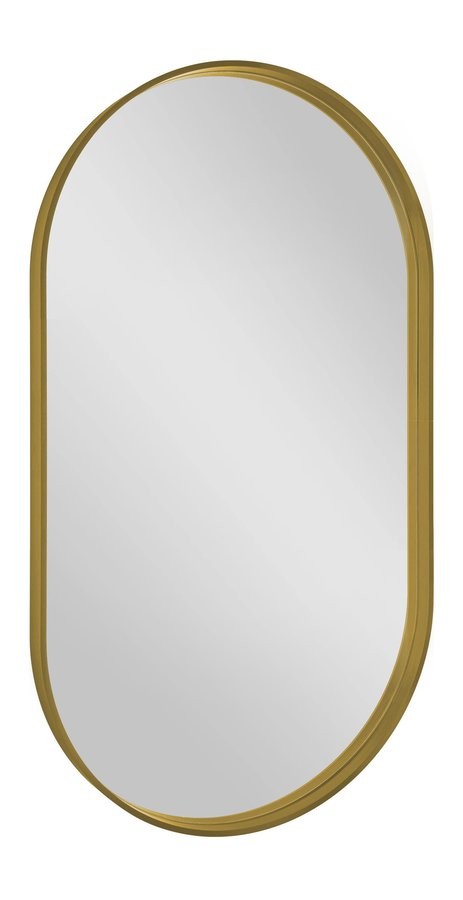 E-shop SAPHO - AVONA oválne zrkadlo v ráme 40x70cm, zlatá mat AV400G