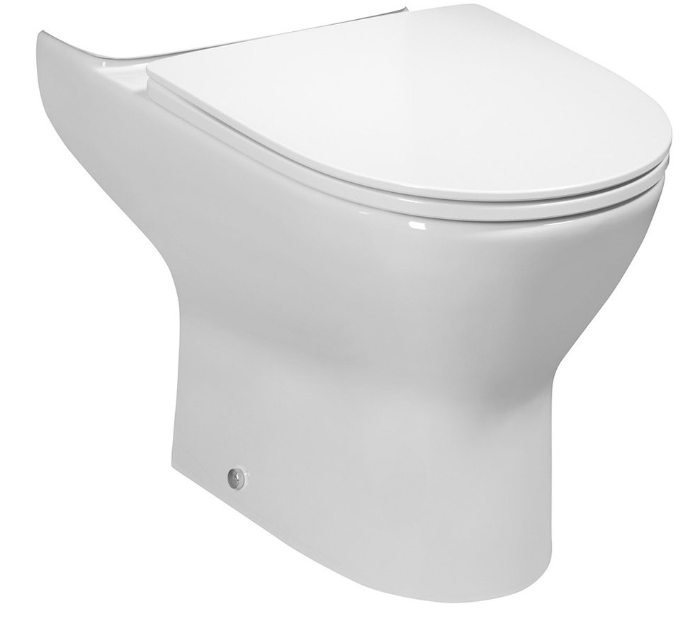 E-shop Bruckner - DARIO RIMLESS WC misa pre kombi, spodný/zadný odpad, biela 201.401.4