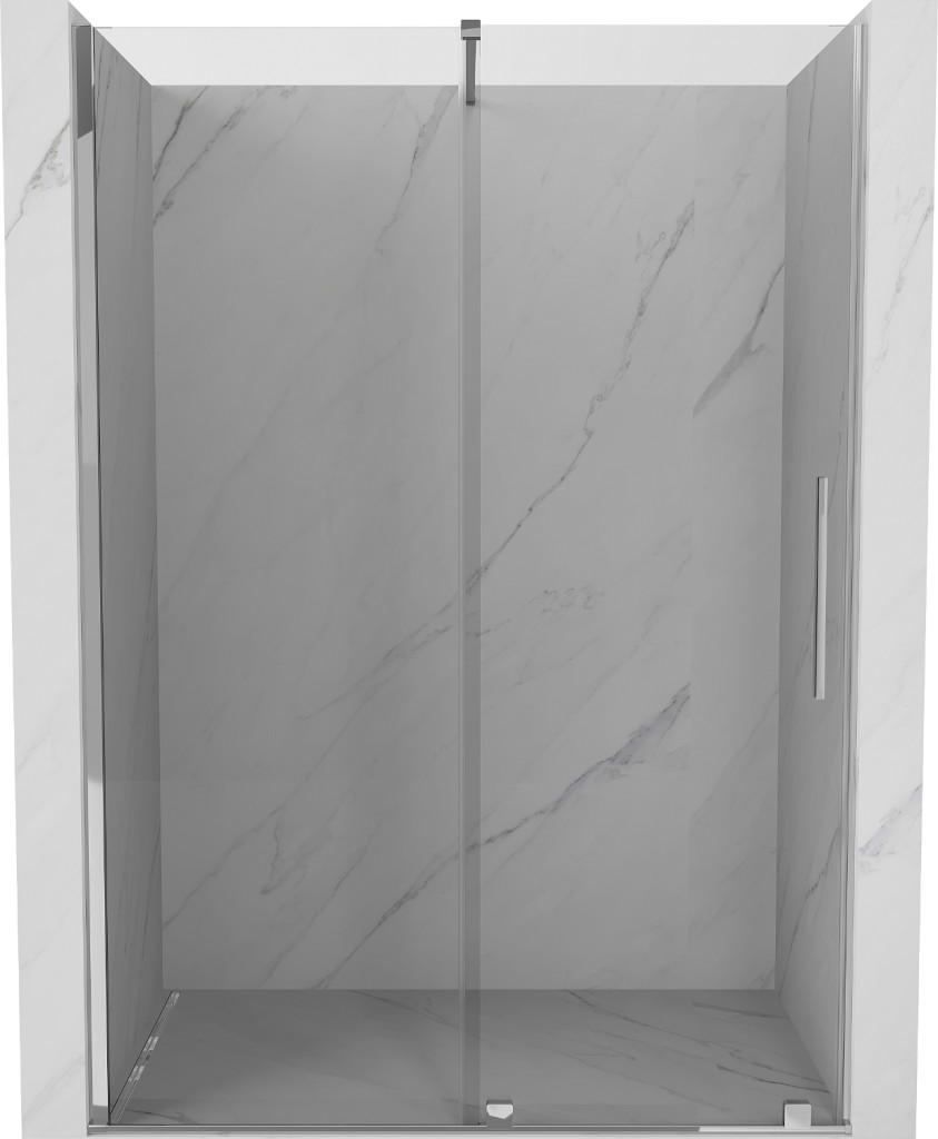 MEXEN/S - Velár posuvné sprchové dvere 160, transparent, chróm 871-160-000-01-01
