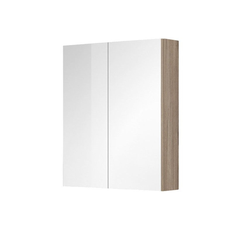 E-shop MEREO - Aira, Ponte kúpeľňová galerka 60 cm, zrkadlová skrinka, dub Kronberg CN716GD