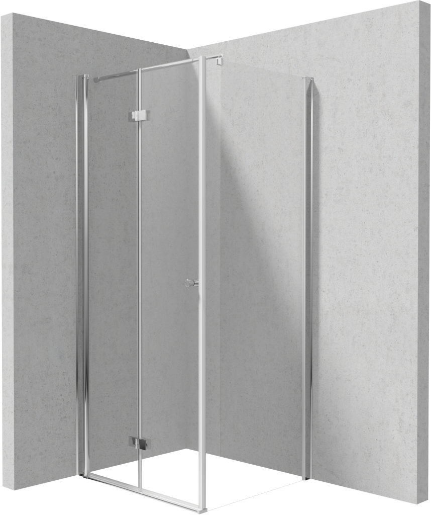 DEANTE/S - Sprchovací kút skladací 100 pevná stena 100 KTSX043P+KTS_030P KERRIA/0300