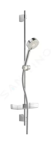 E-shop HANSA - Basicjet Set sprchovej hlavice, 3 prúdy, tyče, mydlovničky a hadice, ECO, chróm 44670133