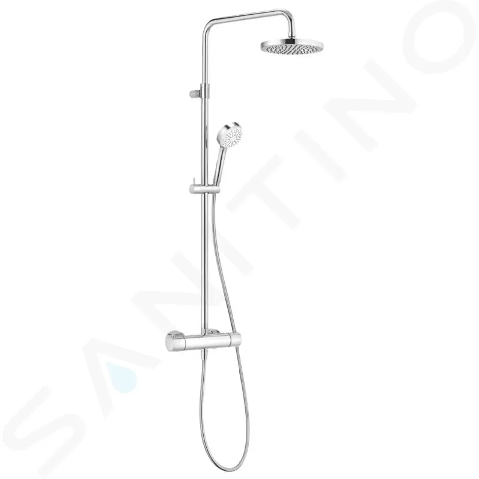 E-shop KLUDI - Logo Dual Shower System, termostatická sprchová súprava 1S, chróm 6809505-00