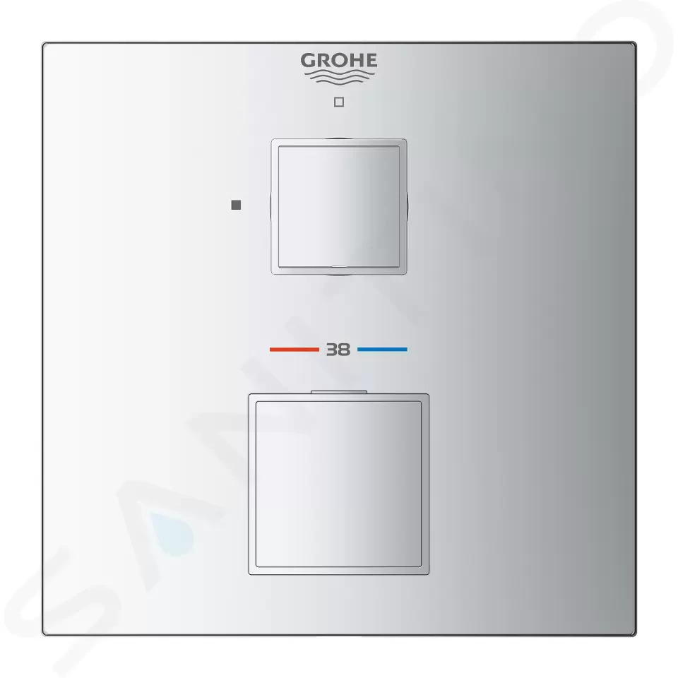 GROHE - Grohtherm Cube Termostatická sprchová batéria pod omietku, chróm (24153000)