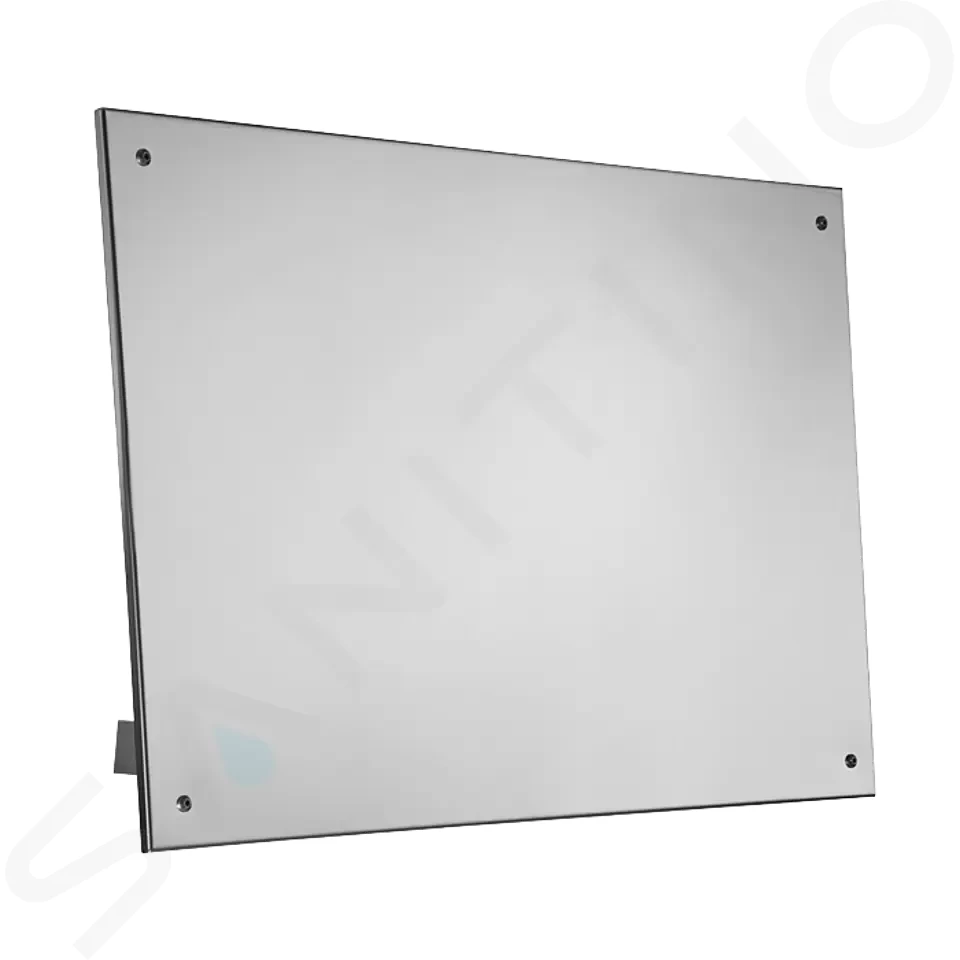 E-shop SANELA - Nerezová zrcadla Zrkadlo z nehrdzavejúcej ocele sklopné, ovládanie na stene (400 mmx600 mm) SLZN 52
