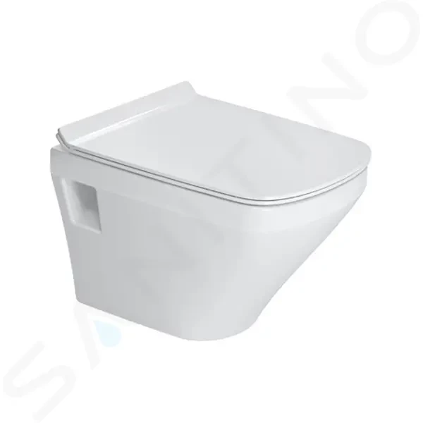 E-shop DURAVIT - DuraStyle Závesné WC, doska SoftClose, Rimless, alpská biela 45710900A1