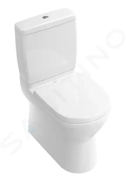 E-shop VILLEROY & BOCH - O.novo WC kombi misa, Vario odpad, CeramicPlus, alpská biela 565810R1