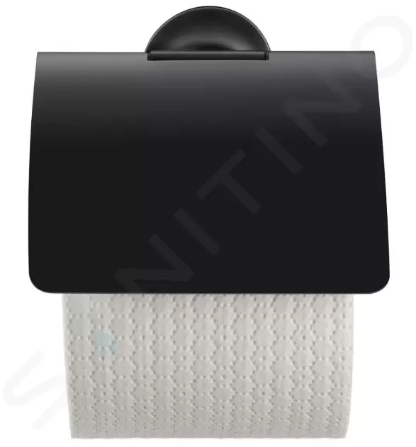 E-shop DURAVIT - Starck T Držiak toaletného papiera s krytom, matná čierna 0099404600