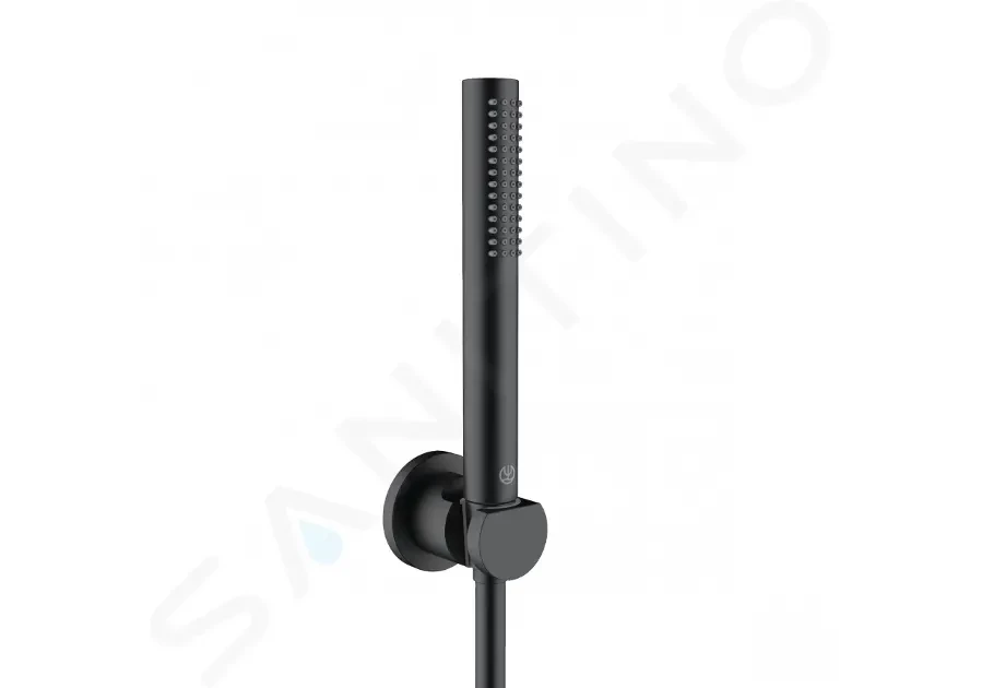 E-shop KLUDI - Nova Fonte Set sprchovej hlavice, držiaku a hadice, čierna mat 2085039-15