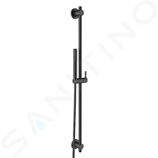 E-shop KLUDI - Nova Fonte Set sprchovej hlavice, držiaku, tyče 900 mm a hadice, čierna mat 2084039-15