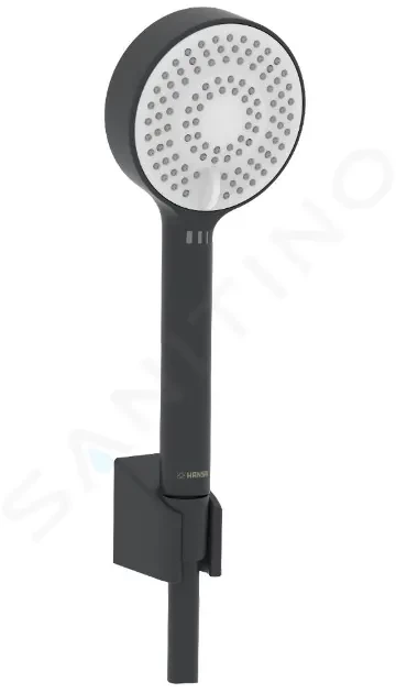 E-shop HANSA - Basicjet Set sprchovej hlavice, držiaku a hadice, 3 prúdy, ECO, matná čierna 4468013333