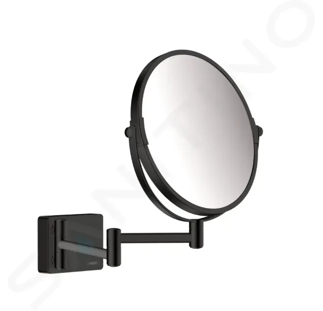 E-shop HANSGROHE - AddStoris Kozmetické nástenné zrkadlo, matná čierna 41791670