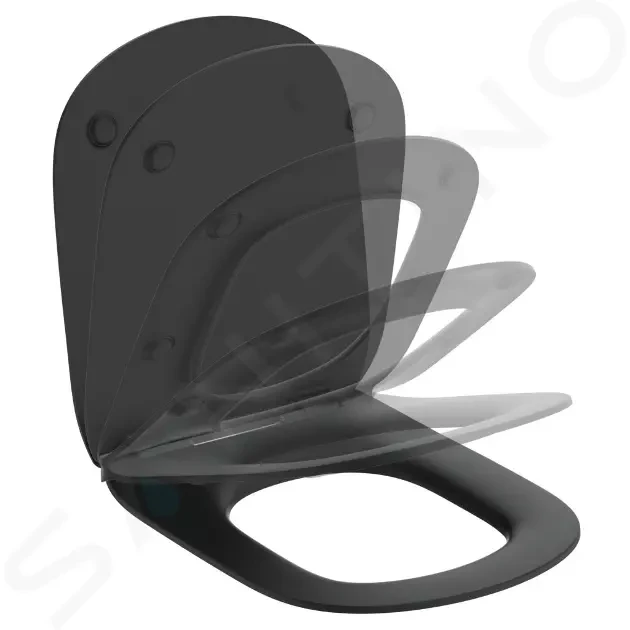 E-shop IDEAL STANDARD - Tesi WC doska ultra plochá, softclose, čierna T3527V3